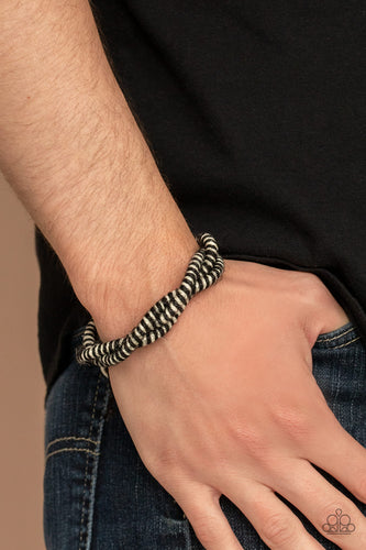 Island Endeavor- Black and White Bracelet- Paparazzi Accessories