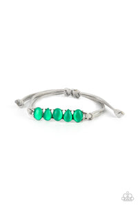 Opal Paradise- Green and Silver Bracelet- Paparazzi Accessories