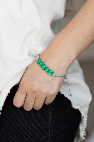 Opal Paradise- Green and Silver Bracelet- Paparazzi Accessories