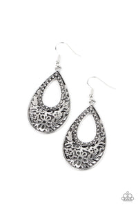 Organically Opulent- Silver Earrings- Paparazzi Accessories