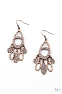 PLAINS Jane- Copper Earrings- Paparazzi Accessories