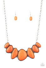 Load image into Gallery viewer, Primitive- Orange and Silver Necklace- Paparazzi Accessories