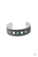 Load image into Gallery viewer, Quarry Quake- Blue and Silver Bracelet- Paparazzi Accessories