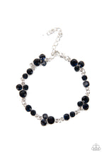 Load image into Gallery viewer, Social GLISTENING- Blue and Silver Bracelet- Paparazzi Accessories