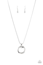 Load image into Gallery viewer, Sphere Influence- White and Silver Necklace- Paparazzi Accessories