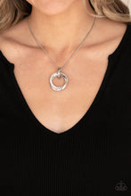 Load image into Gallery viewer, Sphere Influence- White and Silver Necklace- Paparazzi Accessories