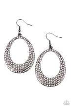 Load image into Gallery viewer, Storybook Bride- White and Gunmetal Earrings- Paparazzi Accessories