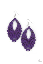 Load image into Gallery viewer, Tahiti Tankini- Purple and Silver Earrings- Paparazzi Accessories