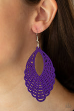 Load image into Gallery viewer, Tahiti Tankini- Purple and Silver Earrings- Paparazzi Accessories