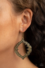 Load image into Gallery viewer, Taj Mahal Majesty- Brass Earrings- Paparazzi Accessories