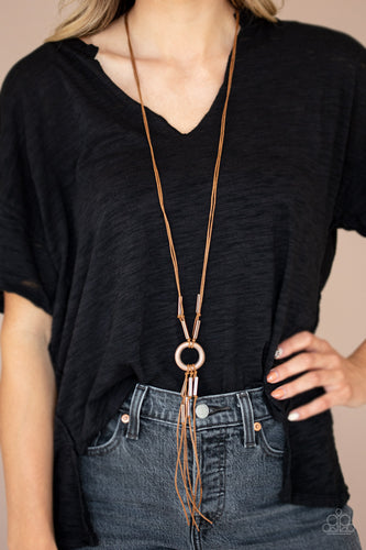 Tasseled Trinket- Copper Necklace- Paparazzi Accessories