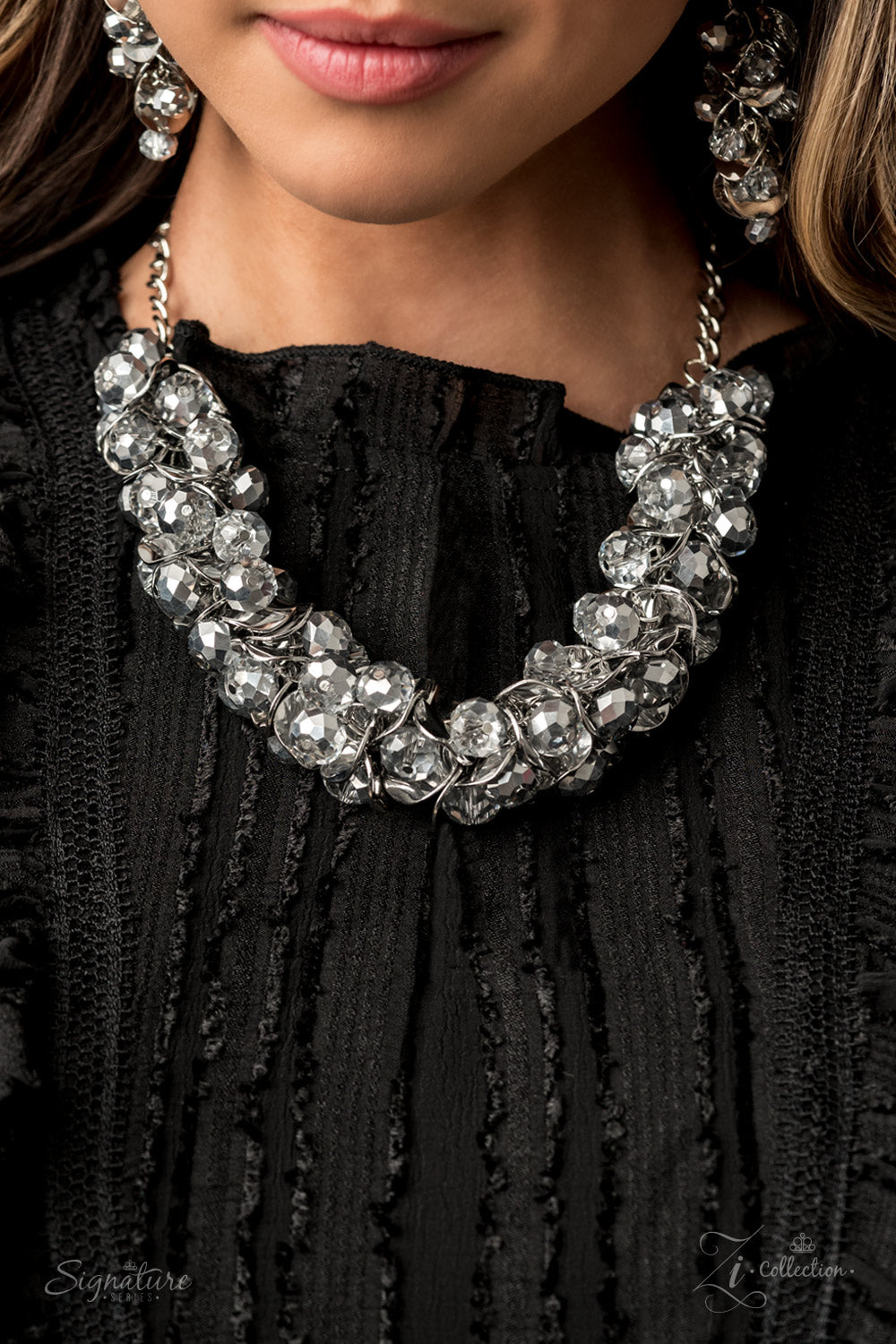 The Haydee- Silver Zi Necklace- Paparazzi Accessories