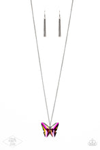 Load image into Gallery viewer, The Social Butterfly Effect- Multicolored Gunmetal Necklace- Paparazzi Accessories
