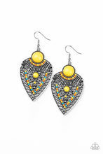 Load image into Gallery viewer, Tribal Territory- Multicolored Silver Earrings- Paparazzi Accessories