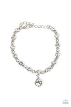 Load image into Gallery viewer, Truly Lovely- White and Silver Necklace- Paparazzi Accessories