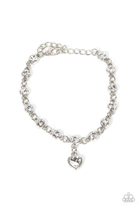 Truly Lovely- White and Silver Necklace- Paparazzi Accessories