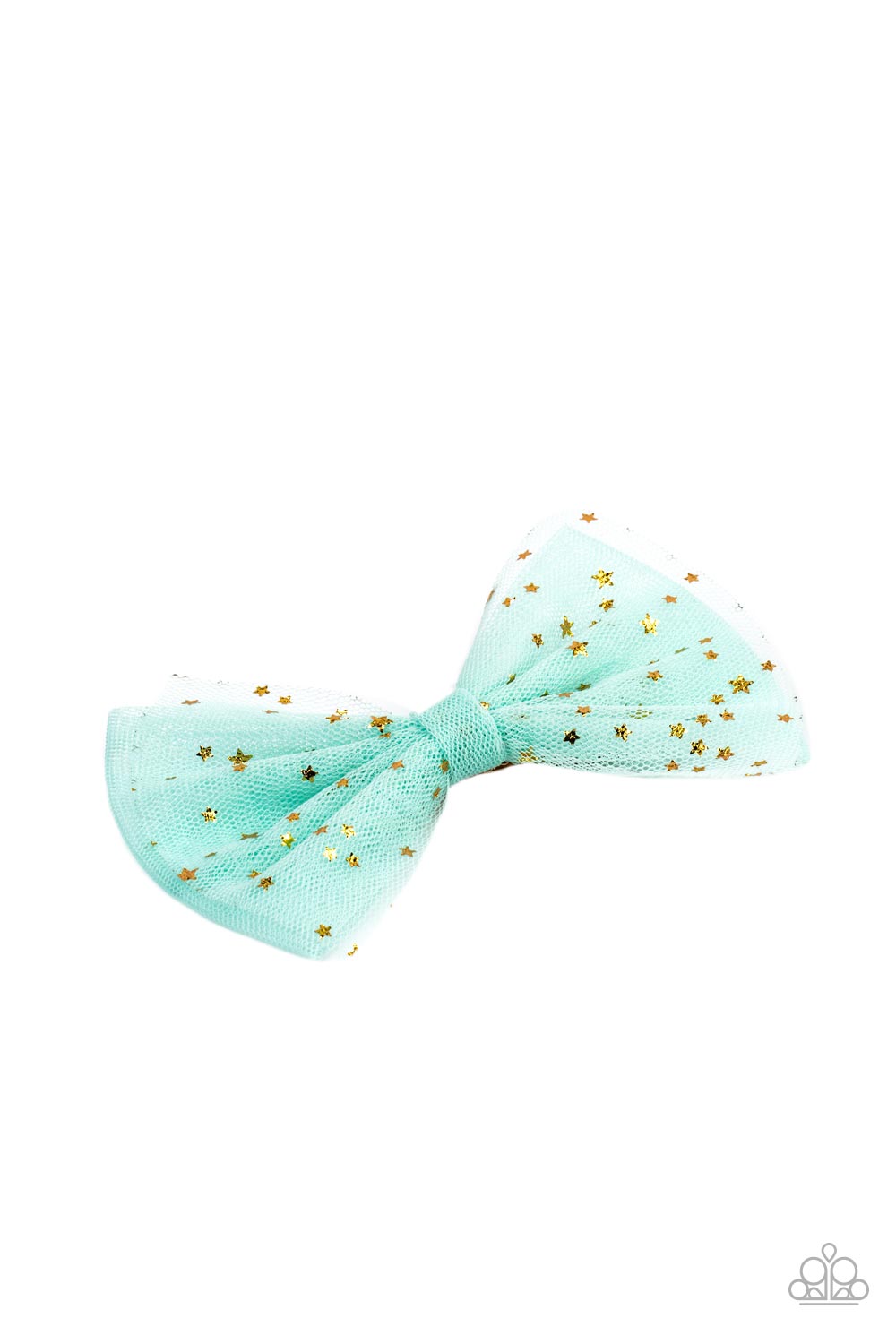 Twinkly Tulle- Green and Gold Hair Clip- Paparazzi Accessories