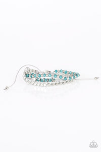 Ultra Modern- Blue and Silver Bracelet- Paparazzi Accessories