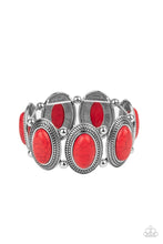 Load image into Gallery viewer, Until The Cows Come HOMESTEAD- Red and Silver Bracelet- Paparazzi Accessories