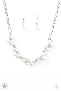 Love Story- White and Silver Necklace- Paparazzi Accessories