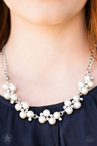 Love Story- White and Silver Necklace- Paparazzi Accessories