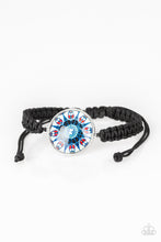 Load image into Gallery viewer, Tropic Topic- Blue and Black Bracelet- Paparazzi Accessories
