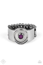 Load image into Gallery viewer, Can&#39;t BEAD That!- Purple and Gunmetal Ring- Paparazzi Accessories