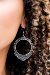 Rover Radiance- Silver Earrings- Paparazzi Accessories