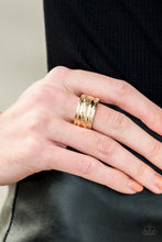 Load image into Gallery viewer, Rise and Shine- Gold Ring- Paparazzi Accessories