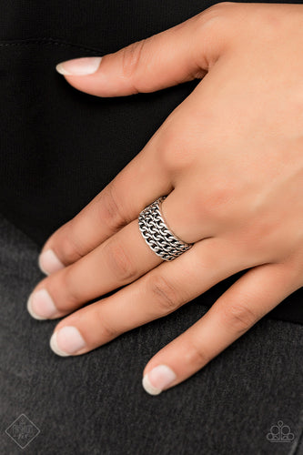 Metro Maker- Silver Ring- Paparazzi Accessories