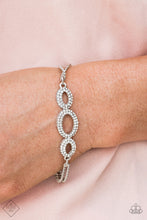 Load image into Gallery viewer, Timelessly Metropolitan- White and Silver Bracelet- Paparazzi Accessories