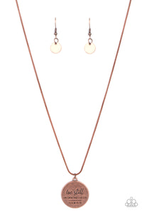 Be Still- Copper Necklace- Paparazzi Accessories