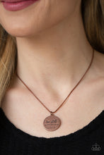 Load image into Gallery viewer, Be Still- Copper Necklace- Paparazzi Accessories