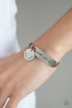 Load image into Gallery viewer, Believe and Let Go- Brown and Silver Bracelet- Paparazzi Accessories