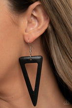 Load image into Gallery viewer, Bermuda Backpacker- Black Earrings- Paparazzi Accessories