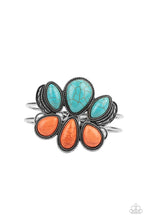 Load image into Gallery viewer, Botanical Badlands- Orange and Blue Bracelet- Paparazzi Accessories