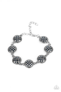By Royal Decree- Blue and Silver Bracelet- Paparazzi Accessories