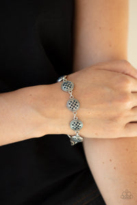 By Royal Decree- Blue and Silver Bracelet- Paparazzi Accessories