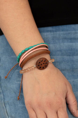 Desert Gallery- Blue and Brown Bracelet- Paparazzi Accessories