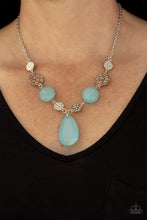 Load image into Gallery viewer, DEW What You Wanna DEW- Blue and Silver Necklace- Paparazzi Accessories