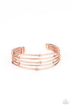 Load image into Gallery viewer, Face The METALLIC Music- Copper Bracelet- Paparazzi Accessories