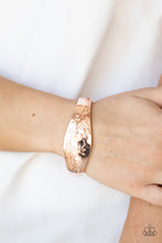 Load image into Gallery viewer, Fond Of Florals- Rose Gold Bracelet- Paparazzi Accessories