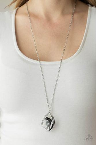 Galactic Wonder- Silver Necklace- Paparazzi Accessories