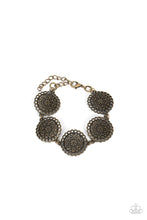 Load image into Gallery viewer, Garden Gate Glamour- Brass Bracelet- Paparazzi Accessories