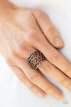 Load image into Gallery viewer, Get Your FRILL- Copper Ring- Paparazzi Accessories