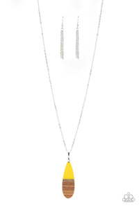 Going Overboard- Yellow and Silver Necklace- Paparazzi Accessories