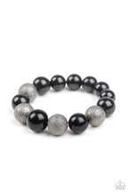 Load image into Gallery viewer, Humble Hustle- Black and Gunmetal Bracelet- Paparazzi Accessories