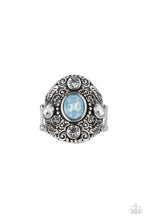 Load image into Gallery viewer, In The Limelight- Blue and Silver Ring- Paparazzi Accessories