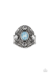 In The Limelight- Blue and Silver Ring- Paparazzi Accessories