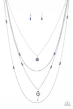 Load image into Gallery viewer, Key Keynote- Blue and Silver Necklace- Paparazzi Accessories